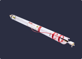 Лазерная трубка мощностью  100 Вт установлена и подключена  к станку