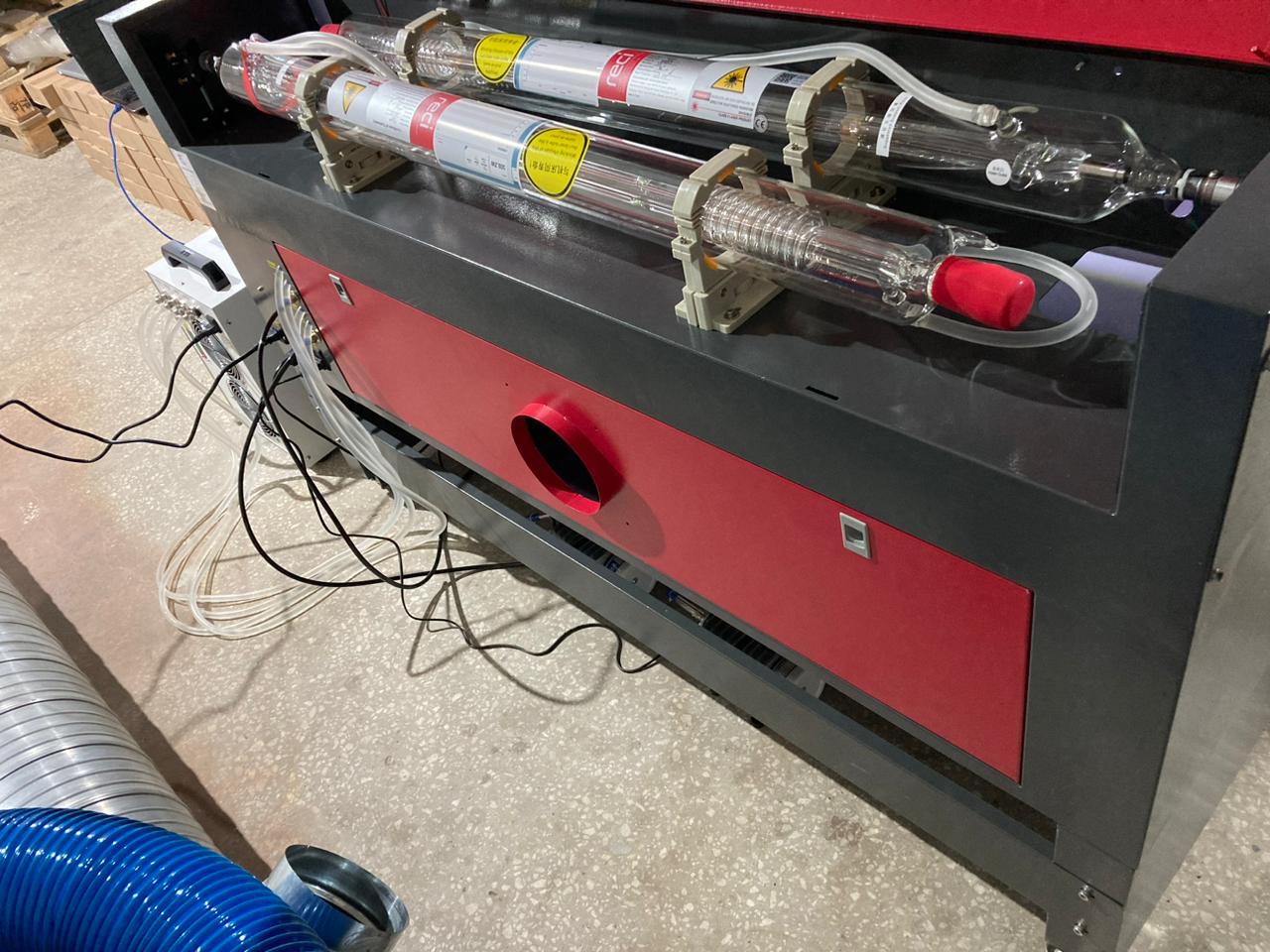 Лазерный станок CO2 c ЧПУ 800х1000мм 100Вт/Ruida (2 head)